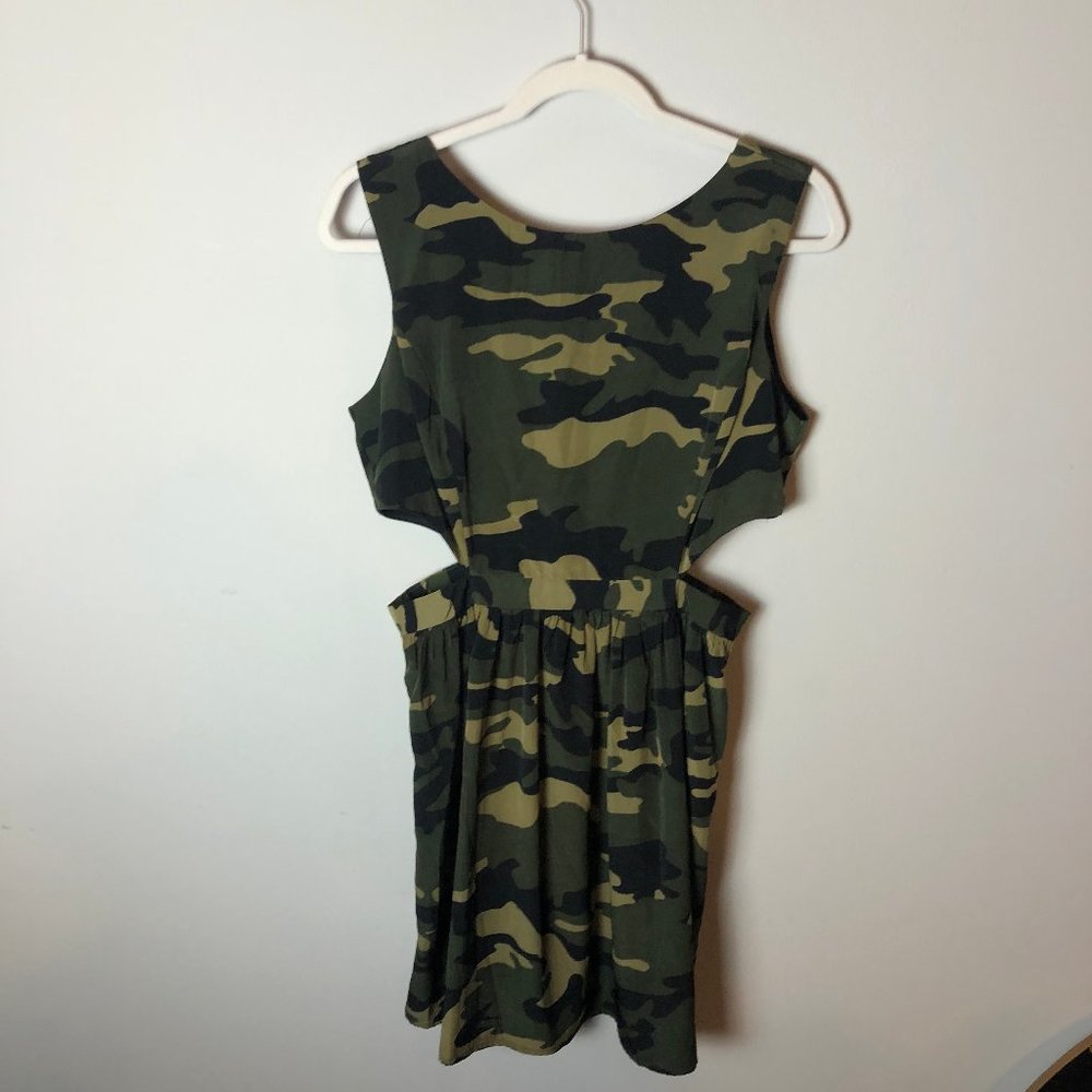 Forever 21 (L) camo mini dress